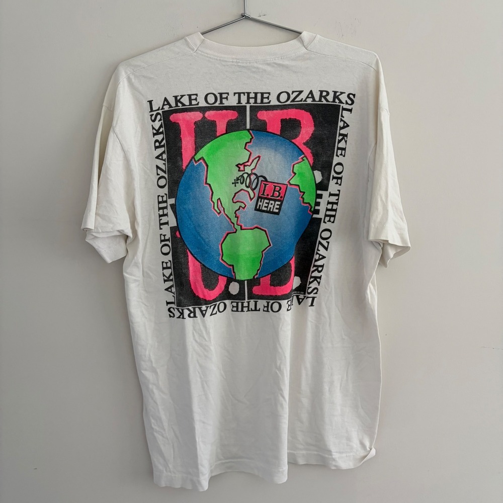 Vintage Fruit of the Loom Lake of the Ozarks UB Where UB T-Shirt White XL